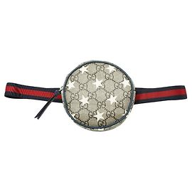 Gucci GG Supreme Star Waist Bag Beige Navy blue