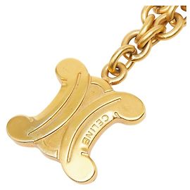 Céline Collier pendentif à chaîne Macadam Celine Doré
