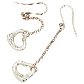 Orecchini pendenti Elsa Peretti Open Heart di Tiffany & Co. Argento