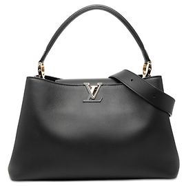 Borsa Louis Vuitton Capucines Souple GM Nero