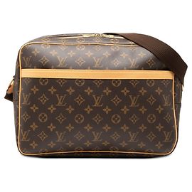 Bolsa Transversal e de Ombro Louis Vuitton Monogram Reporter GM Marrom