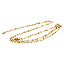 Cinturón de cadena Chanel Matelassé Coco Mark Dorado