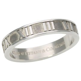 Tiffany & Co. Atlas Band Ring Silvery