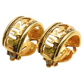 Orecchini a clip in metallo dorato Chanel D'oro