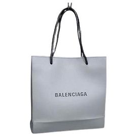 Sac à main en cuir gris Balenciaga Marron