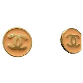 Orecchini a clip Chanel Oro e Arancione D'oro Arancione