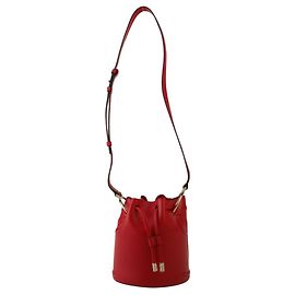 Borsa a tracolla in pelle rossa Christian Louboutin Rosso