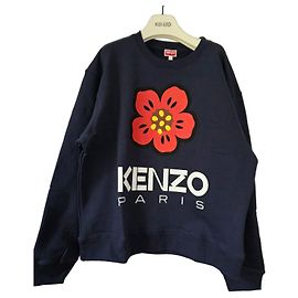 Kenzo Paris Boke Flowers Sweatshirt - Dunkelblau, XL Dunkelblau