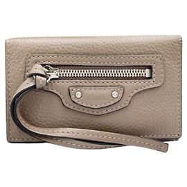Balenciaga Brown Leather Keycase Brown