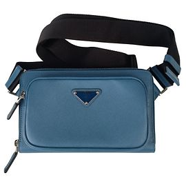 Borsa a tracolla Prada Triangle 2VH156 Blu