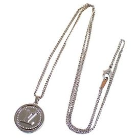 Louis Vuitton Halskette Anhänger Silber Golden