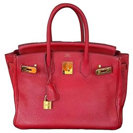 Hermès Birkin 30 en cuir Togo Rouge