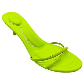 Sandale Alexander Wang Soft Glowstick Dahlia 50 en néoprène et cuir Vert