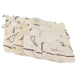 GUCCI Dust Bag Cotton 30 Sheets Set White Auth 173148 White