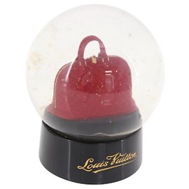 LOUIS VUITTON Alma Snow Globe Glass Red LV Auth 184282A Rot