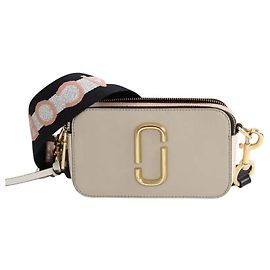 Marc Jacobs Sac à bandoulière Snapshot en cuir beige Beige