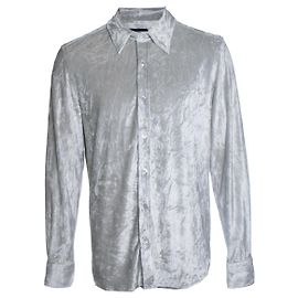 Tom Ford, camisa de veludo cinza claro Cinza