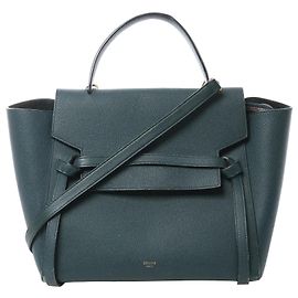 Céline Sac à main 2way Celine Belt Bag Mini en cuir vert Vert