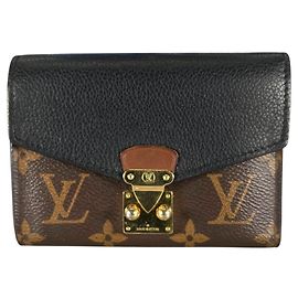 Cartera bi-fold compacta Louis Vuitton Portefeuille Pallas Castaño