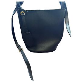 Burberry Borsa a Secchiello in Pelle Nera Nero