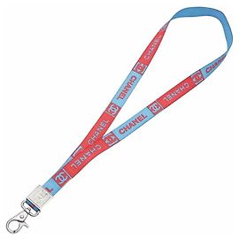 Chaveiro de nylon Prada bicolor Azul Laranja