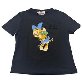 Camiseta Miu Miu x Disney Edición Limitada Tigger negra Negro