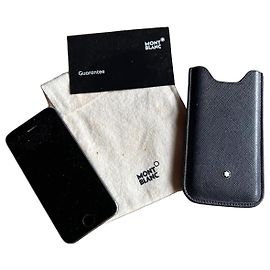 Montblanc iPhone 5 Saffiano Leather Case - Navy Blue Blue