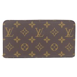 Louis Vuitton Monogram Zippy Wallet Brown Light blue