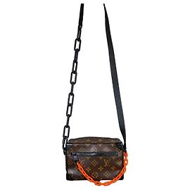 Louis Vuitton Mini Soft Trunk M44480 Monogram Canvas Orange Chain SS19 Brown Other Monogram