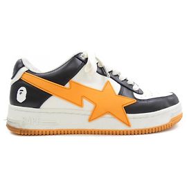 Autre Marque A Bathing Ape Sneaker Schwarz Weiß Orange