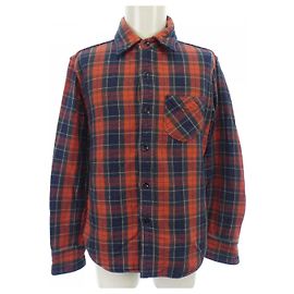 Autre Marque Camicia in cotone DELUXEWARE Rosso Blu Altro Blu navy