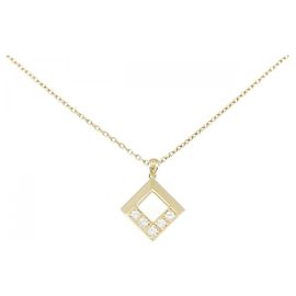 Autre Marque Collier en diamant Au750 Doré