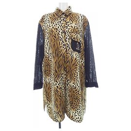 Autre Marque Top Itariya Marrone Beige