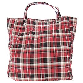 Balenciaga Gran bolso Tote en tartán Roja