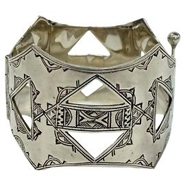 Hermès Pulseira charm Touareg em prata Hermes Prata