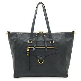 Borsa Tote Louis Vuitton Monogram Empreinte Lumineuse PM Altro Blu navy
