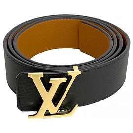 Louis Vuitton Reversibler Gürtel aus Taurillon-Leder Braun Schwarz