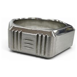 Hermès HERMES Stainless Steel Toolbox Ring Silvery