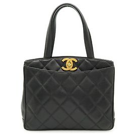 Sac cabas Chanel Matelassé Coco Mark Noir