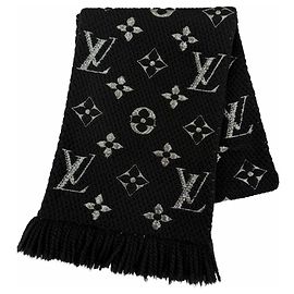 Sciarpa Logomania Shine Louis Vuitton Nero