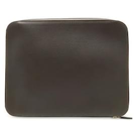 Hermès Pochette de nuit Hermes Marron Noir