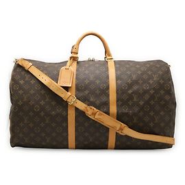 Louis Vuitton Monogram Keepall Bandoulière 60 Castaño