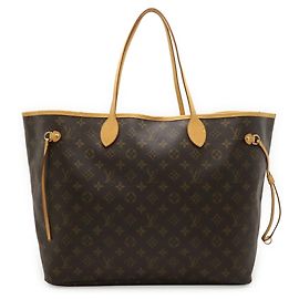 Sac cabas Louis Vuitton Monogram Neverfull GM Marron
