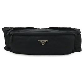Borsa Prada Triangle in nylon nero Nero