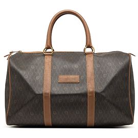 Bolsa de viagem Dior em canvas revestido Black Honeycomb Outro