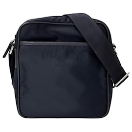 Prada Navy Nylon Handbag Navy blue