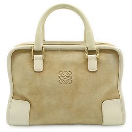 Loewe Amazona 28 Anagram Handbag Beige Cream