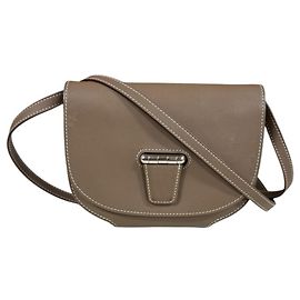 Hermès Bolsa de Ombro Hermes Mini Convoyeur Bege
