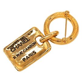 Spilla Chanel 31 Rue Cambon placcata oro D'oro