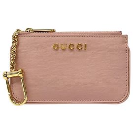 Monedero de cuero rosa Gucci Rosa